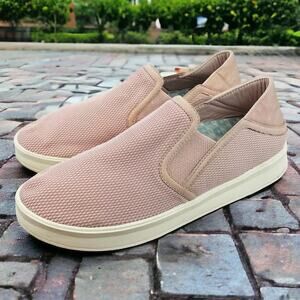 OluKai Ki'Ihele Shoes Women Size 8.5 Comfort Sneakers Slip On Coastal Pale Pink